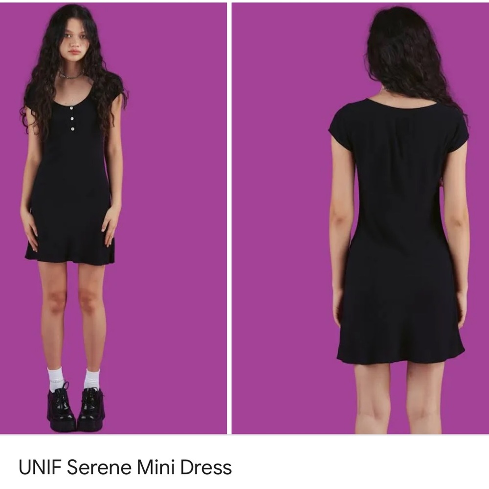 UNIF Serene Mini Dress Black